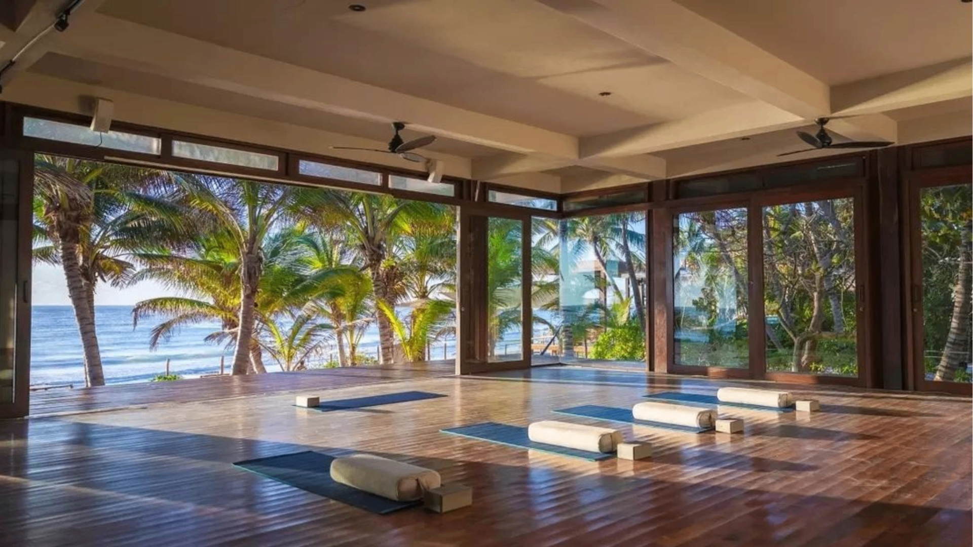 Beachfront yoga shala in Tulum